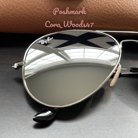 RayBan Aviator Silver Flash Lenses RB3025 Silver Frame 58 / 62 Unisex New - Picture 4 of 16